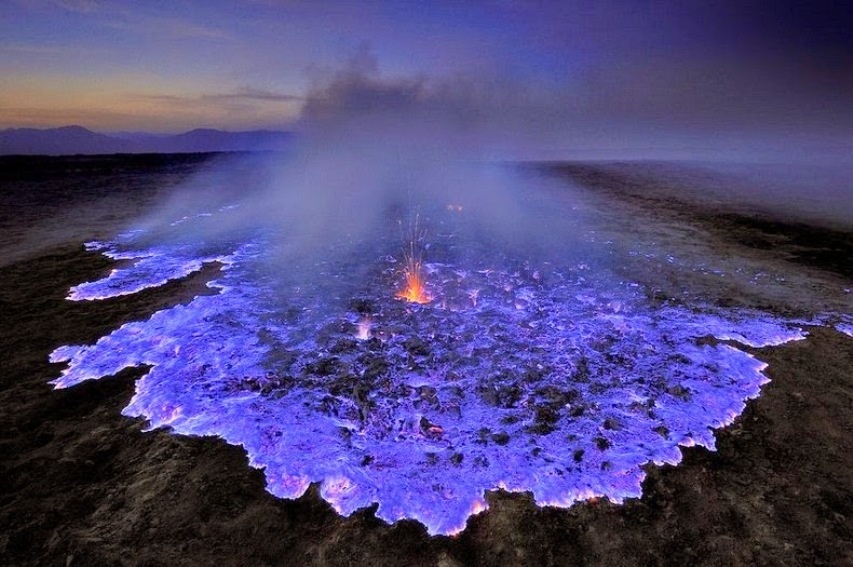 Прекрасный мир: необычный вулкан Индонезии